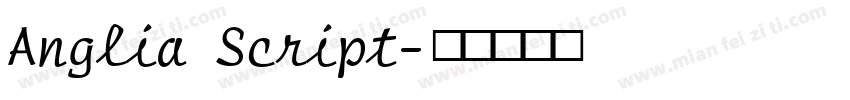 Anglia Script字体转换